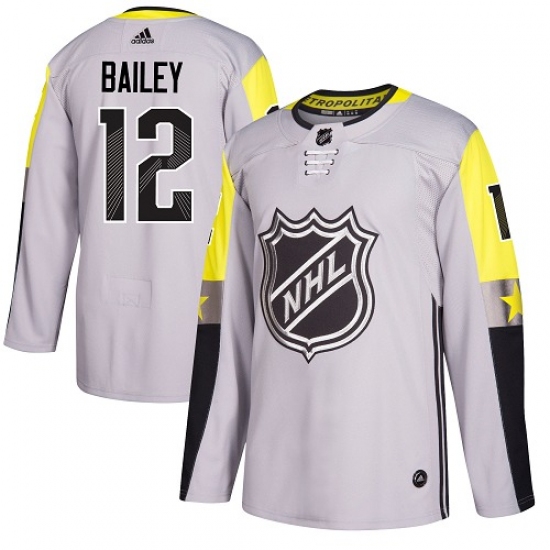 Youth Adidas New York Islanders #12 Josh Bailey Authentic Gray 2018 All-Star Metro Division NHL Jersey - Ujersey