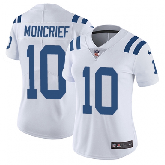 Women's Nike Indianapolis Colts #10 Donte Moncrief Elite White NFL Jersey - Ujersey