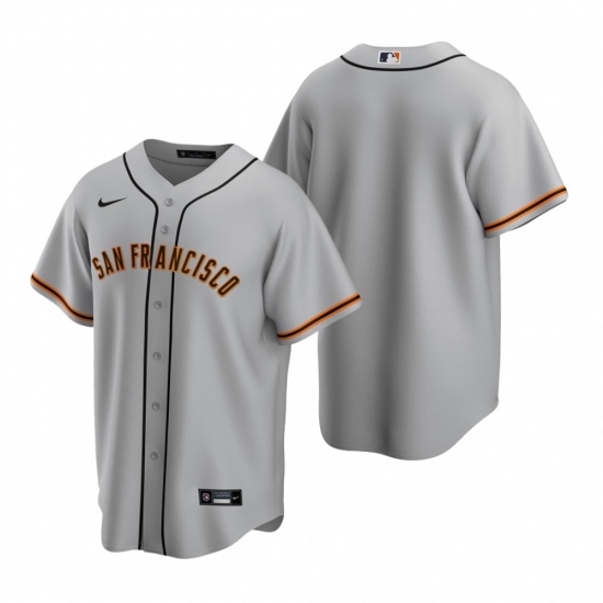 Men's Nike San Francisco Giants Blank Gray Road Stitched Baseball Jersey - Ujersey