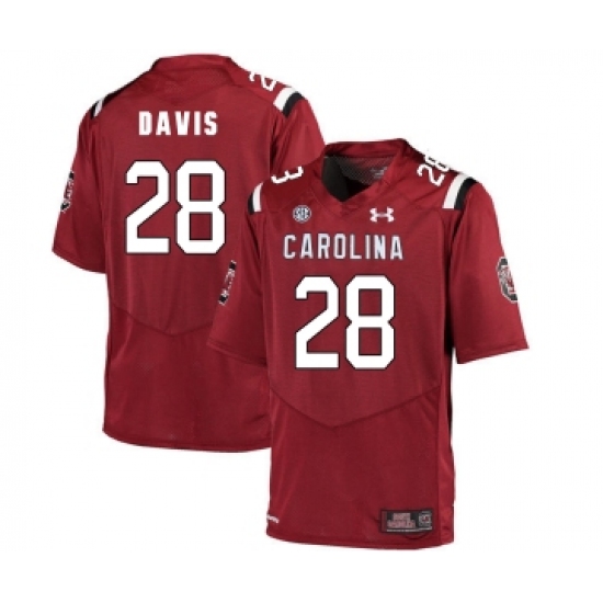 South Carolina Gamecocks 28 Mike Davis Red College Football Jersey