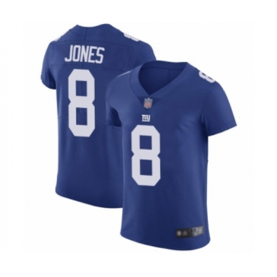 Men's New York Giants #8 Daniel Jones Royal Blue Team Color Vapor Untouchable Elite Player Football Jersey - Ujersey