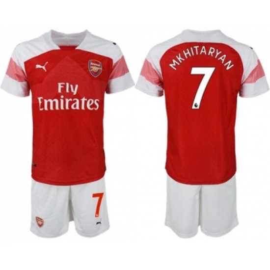 Arsenal #7 Mkhitaryan Home Soccer Club Jersey