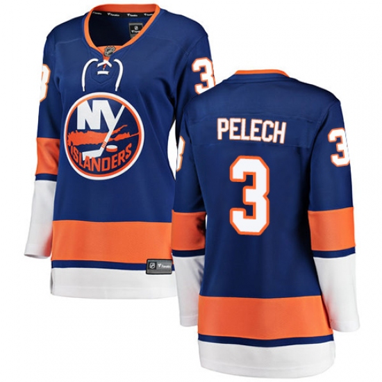 Women's New York Islanders #3 Adam Pelech Fanatics Branded Royal Blue Home Breakaway NHL Jersey - Ujersey