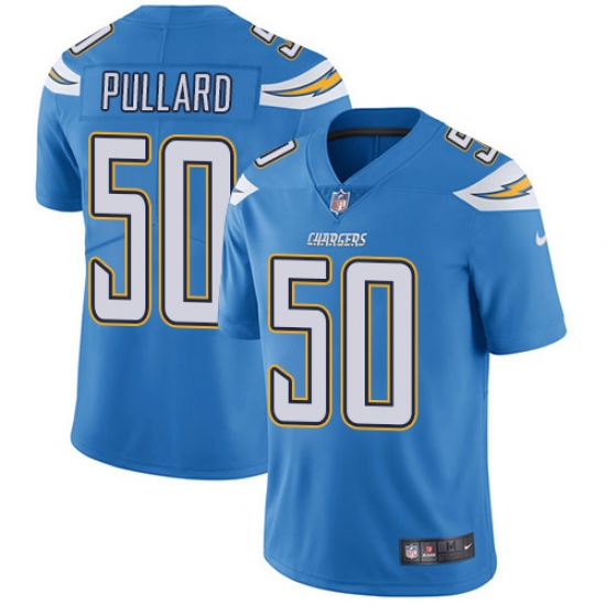 Youth Nike Los Angeles Chargers #50 Hayes Pullard Electric Blue Alternate Vapor Untouchable Elite Player NFL Jersey - Ujersey