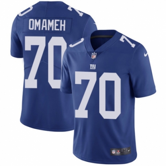 Men's Nike New York Giants #70 Patrick Omameh Royal Blue Team Color Vapor Untouchable Limited Player NFL Jersey - Ujersey
