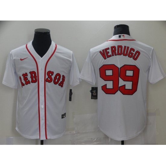 Men's Boston Red Sox #99 Alex Verdugo Nike White Authentic Home Jersey - Ujersey