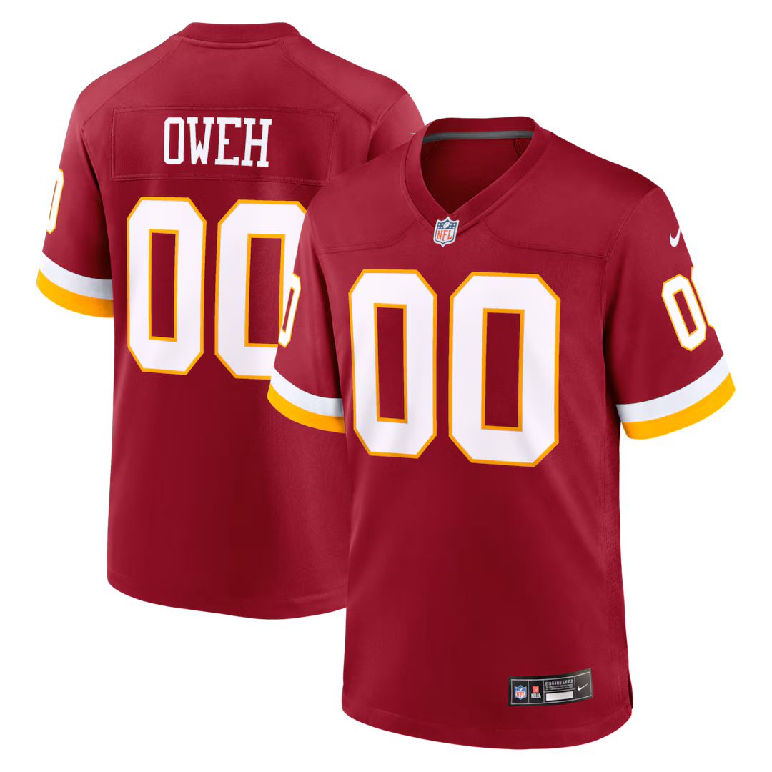 Men's Washington Commanders Odafe Oweh Nike Burgundy Game Jersey