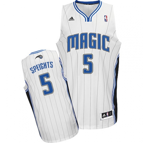 Men's Adidas Orlando Magic #5 Marreese Speights Swingman White Home NBA Jersey - Ujersey