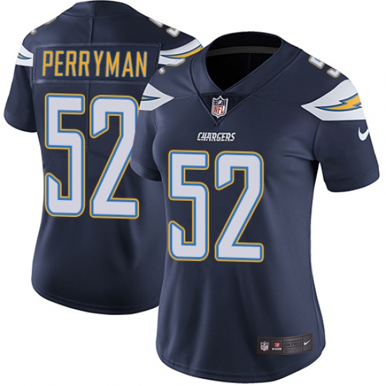 Women's Nike Los Angeles Chargers #52 Denzel Perryman Elite Navy Blue Team Color NFL Jersey - Ujersey