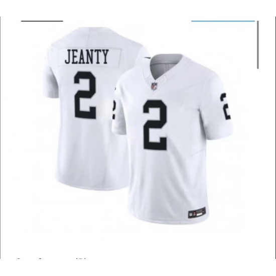 Mens Las Vegas Raiders #2 Ashton Jeanty White 2025 F.U.S.E. Vapor Stitched Football Jersey - Ujersey