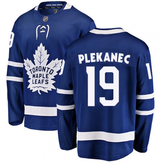 Youth Toronto Maple Leafs #19 Tomas Plekanec Authentic Royal Blue Home Fanatics Branded Breakaway NHL Jersey - Ujersey