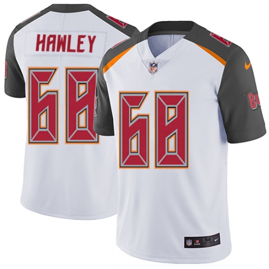Youth Nike Tampa Bay Buccaneers #68 Joe Hawley White Vapor Untouchable Limited Player NFL Jersey