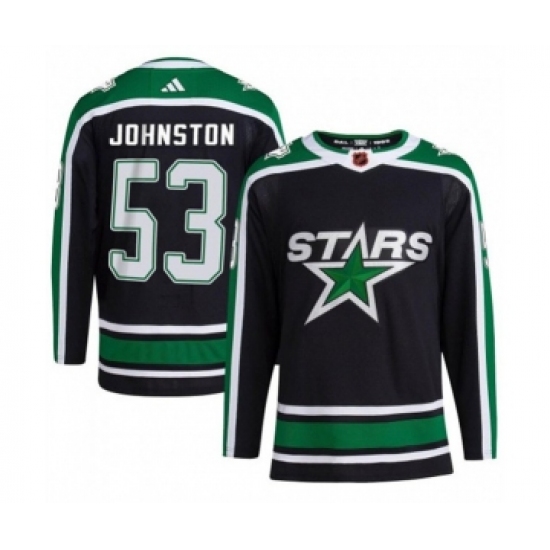 Men's Dallas Stars #53 Wyatt Johnston Green Stitched Jersey - Ujersey