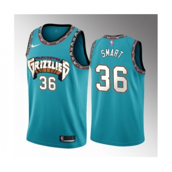 Men's Memphis Grizzlies #36 Marcus Smart Teal 2023 Draft Classic Edition Stitched Basketball Jersey - Ujersey
