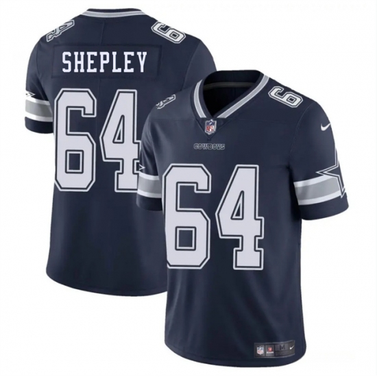 Men's Dallas Cowboys #64 Dakoda Shepleys Navy Blue 2025 Vapor Untouchable Limited Football Stitched Jersey - Ujersey