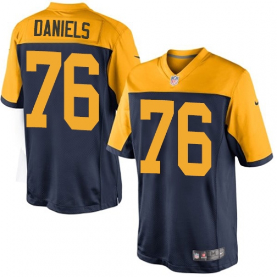 Men's Nike Green Bay Packers #76 Mike Daniels Limited Navy Blue Alternate NFL Jersey - Ujersey