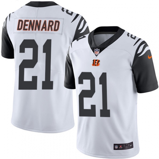 Youth Nike Cincinnati Bengals #21 Darqueze Dennard Limited White Rush Vapor Untouchable NFL Jersey - Ujersey