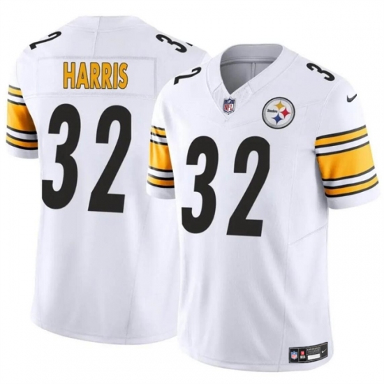 Men's Pittsburgh Steelers #32 Franco Harris White 2024 F.U.S.E. Alternate Vapor Untouchable Limited Stitched Jersey - Ujersey