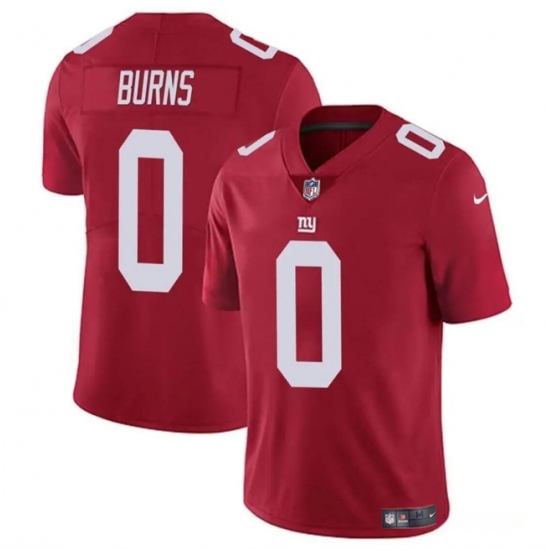 Men's New York Giants #0 Brian Burns Red Vapor Untouchable Limited Football Stitched Jersey