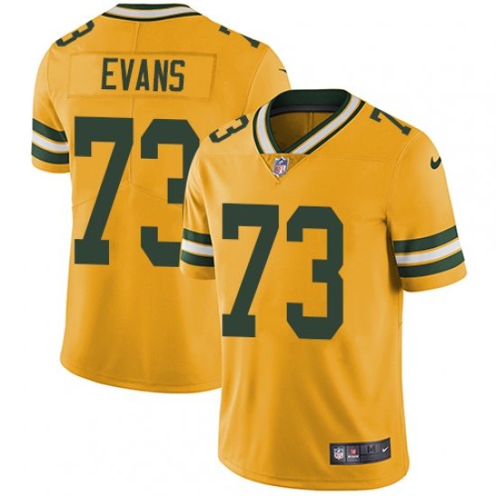 Men's Nike Green Bay Packers #73 Jahri Evans Elite Gold Rush Vapor Untouchable NFL Jersey - Ujersey
