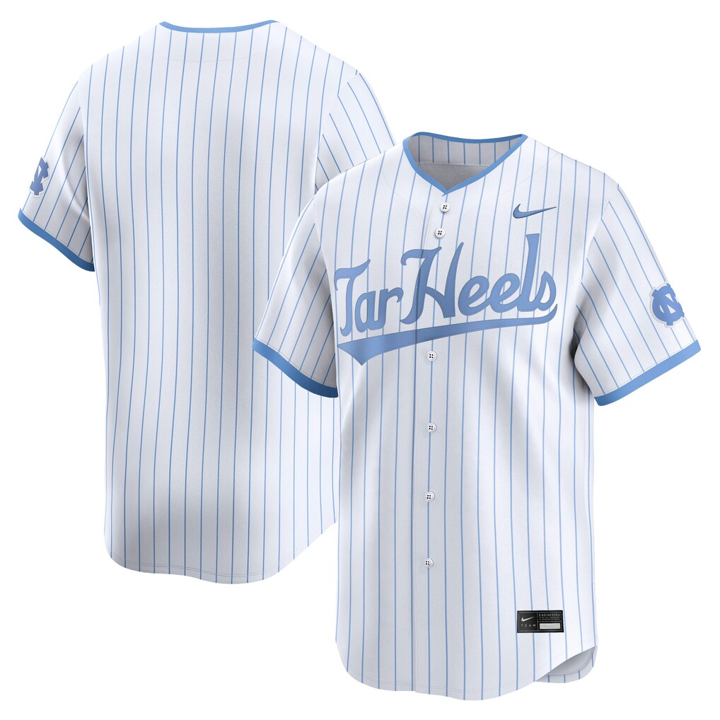 Men's Nike White North Carolina Tar Heels Baseball Limited Jersey - ujerseystore