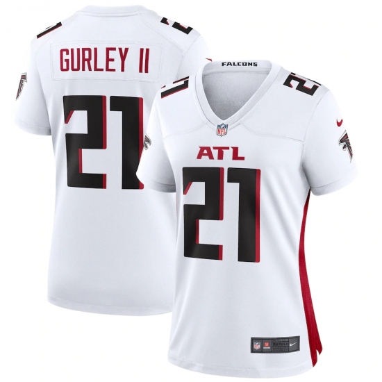 Women's Atlanta Falcons #21 Todd Gurley II Nike White Game Jersey.webp