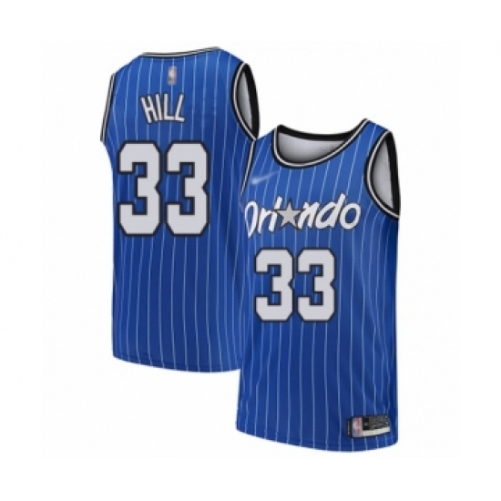 Youth Orlando Magic #33 Grant Hill Swingman Blue Hardwood Classics Basketball Jersey - Ujersey