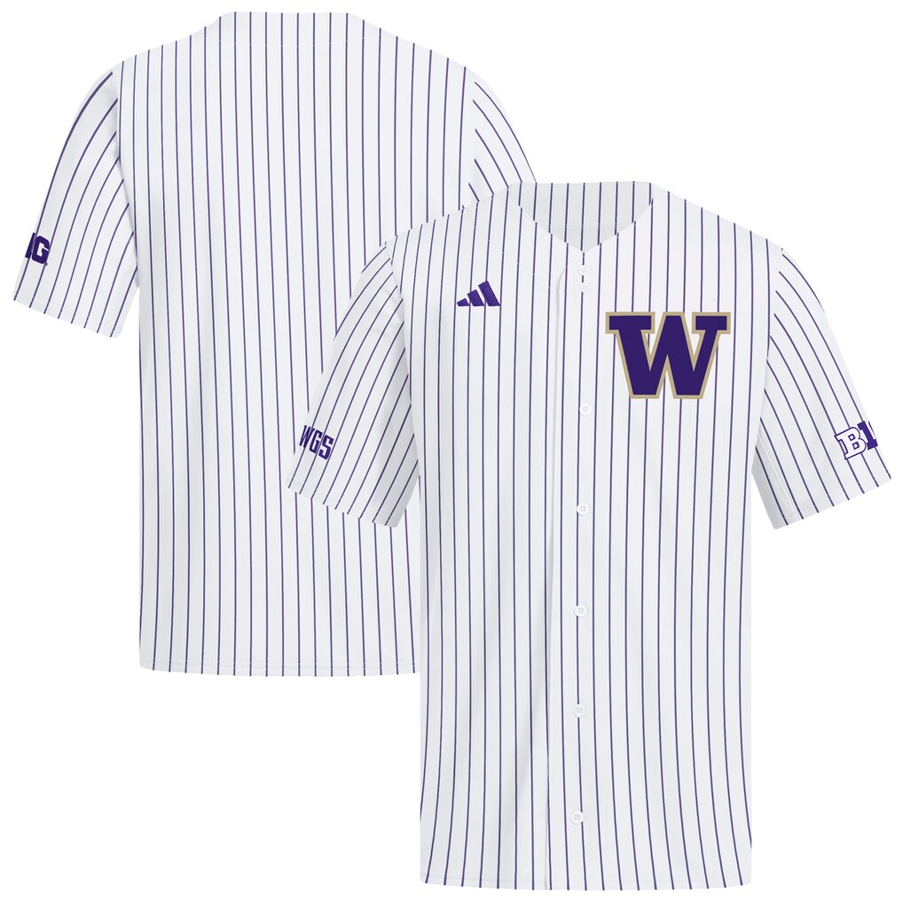 Men's adidas White Washington Huskies Home Replica Baseball Jersey - Ujersey