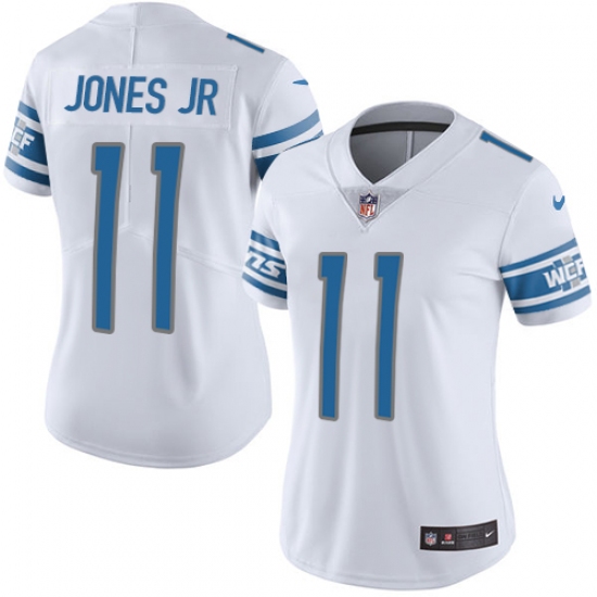 Women's Nike Detroit Lions #11 Marvin Jones Jr Limited White Vapor Untouchable NFL Jersey - Ujersey