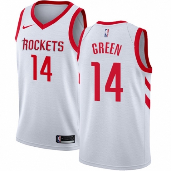 Youth Nike Houston Rockets #14 Gerald Green Swingman White NBA Jersey - Association Edition - Ujersey