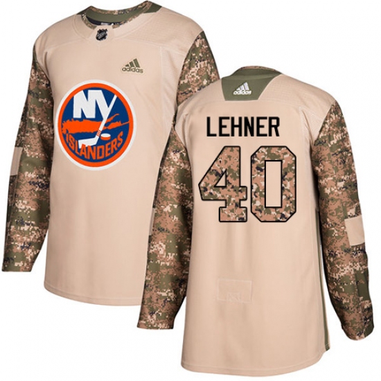 Youth Adidas New York Islanders #40 Robin Lehner Authentic Camo Veterans Day Practice NHL Jersey - Ujersey