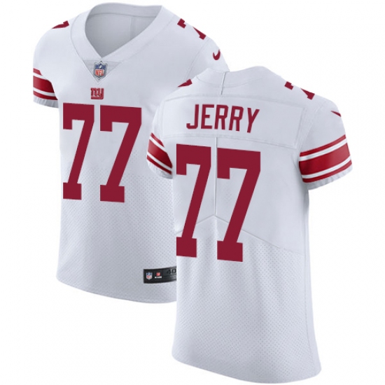 Men's Nike New York Giants #77 John Jerry White Vapor Untouchable Elite Player NFL Jersey - Ujersey
