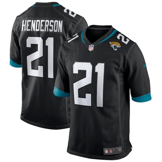 Men's Jacksonville Jaguars #21 C.J. Henderson Nike Black 2020 NFL Draft First Round Pick Game Jersey.webp - Ujersey