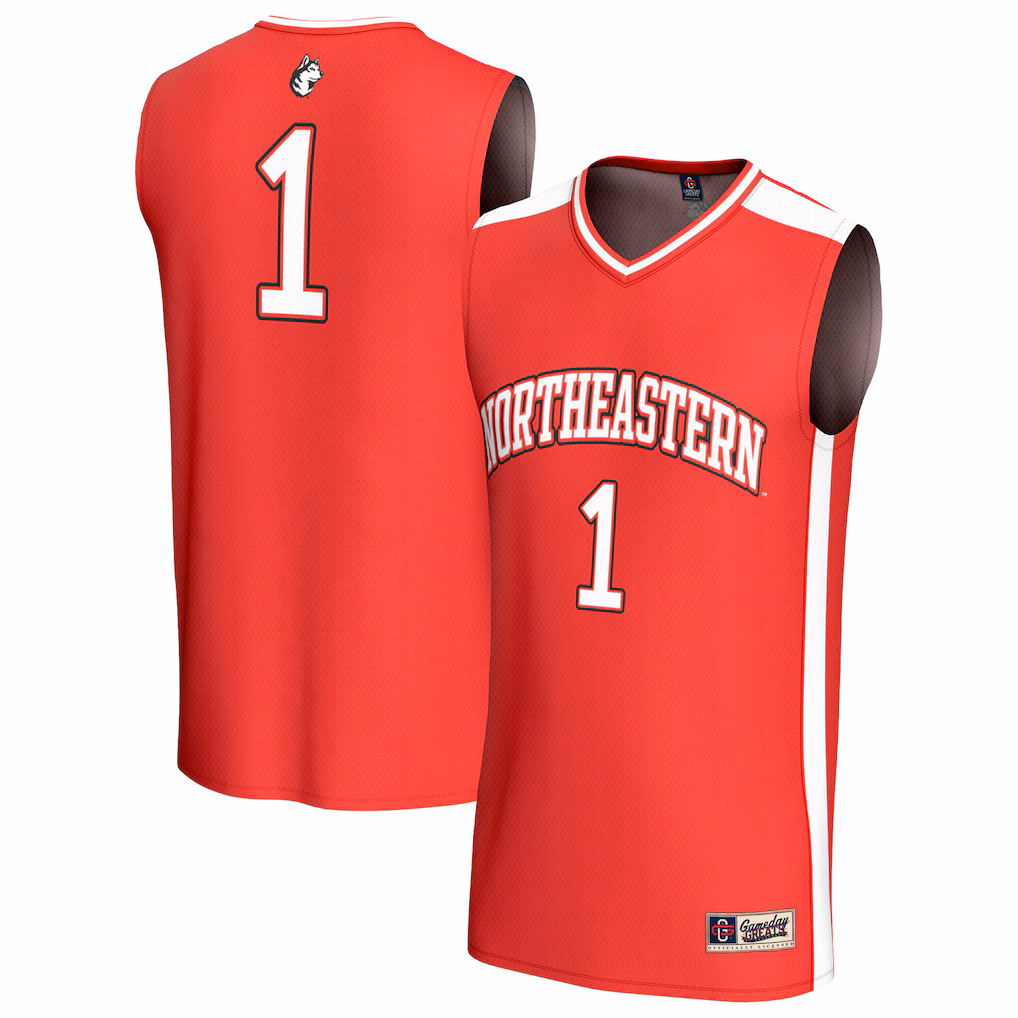 Unisex GameDay Greats Red #1 Northeastern Huskies Lightweight Collegiate Basketball Fashion Jersey - Ujersey Shop