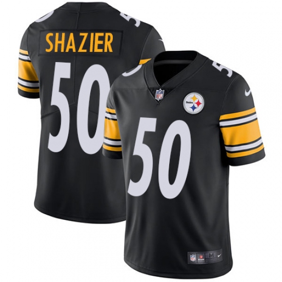 Men's Nike Pittsburgh Steelers #50 Ryan Shazier Black Team Color Vapor Untouchable Limited Player NFL Jersey - Ujersey