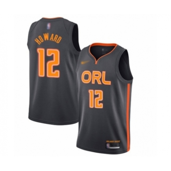 Men's Orlando Magic #12 Dwight Howard Swingman Charcoal Basketball Jersey - 2019 20 City Edition - Ujersey