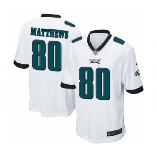 Men's Nike Philadelphia Eagles #80 Jordan Matthews Game White NFL Jersey - Ujersey