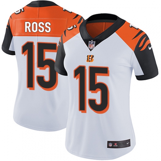 Women's Nike Cincinnati Bengals #15 John Ross Vapor Untouchable Limited White NFL Jersey