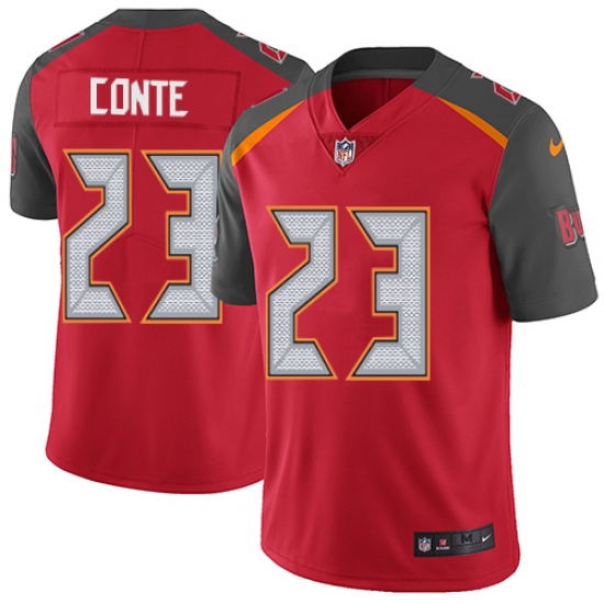 Men's Nike Tampa Bay Buccaneers #23 Chris Conte Red Team Color Vapor Untouchable Limited Player NFL Jersey - Ujersey