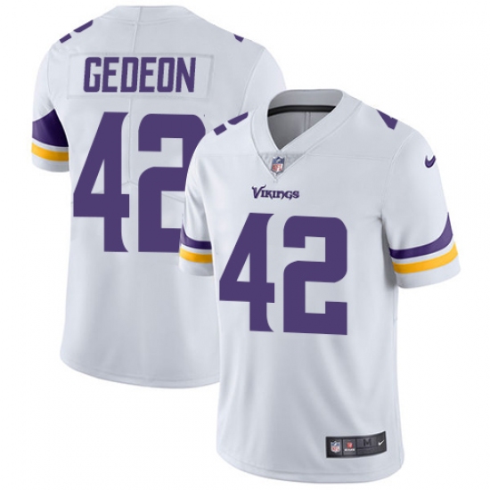Youth Nike Minnesota Vikings #42 Ben Gedeon White Vapor Untouchable Limited Player NFL Jersey - Ujersey