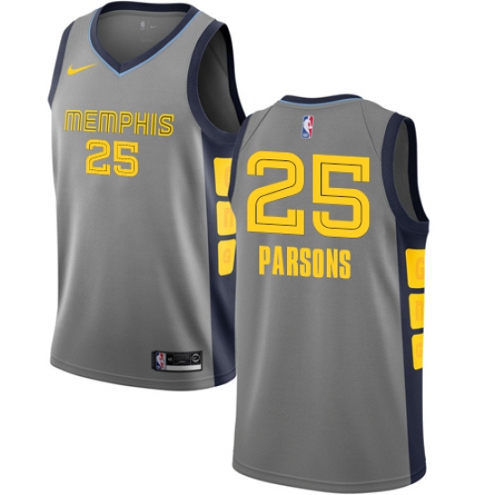 Women's Nike Memphis Grizzlies #25 Chandler Parsons Swingman Gray NBA Jersey - City Edition - Ujersey