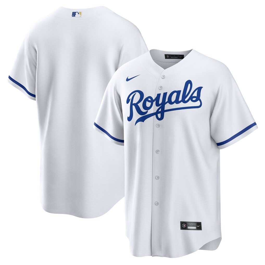 Men's Kansas City Royals Nike White Home Big & Tall Replica Jersey - Ujersey