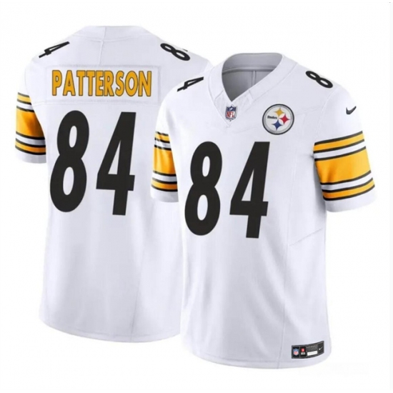 Men's Pittsburgh Steelers #84 Cordarrelle Patterson White 2024 F.U.S.E Vapor Untouchable Limited Football Stitched Jersey - Ujersey