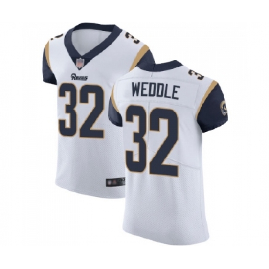 Men's Los Angeles Rams #32 Eric Weddle White Vapor Untouchable Elite Player Football Jersey - Ujersey