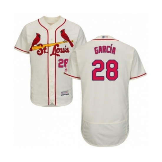 Men's St. Louis Cardinals #28 Adolis Garcia Cream Alternate Flex Base Authentic Collection Baseball Player Jersey - Ujersey