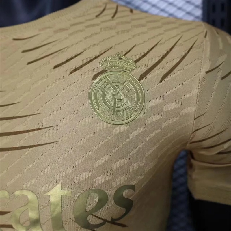 Real Madrid Soccer Jersey Golden Special Edition Shirt 2023/24