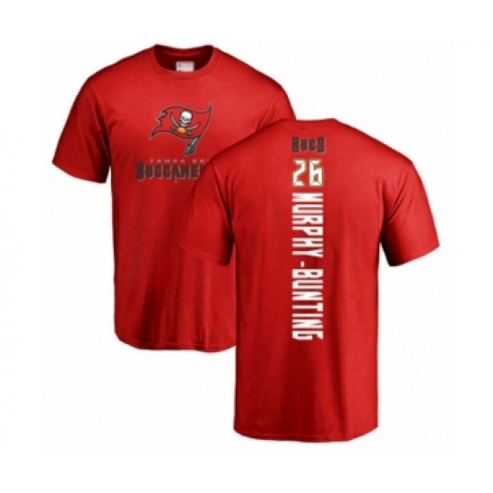 Football Tampa Bay Buccaneers #26 Sean Murphy-Bunting Red Backer T-Shirt - Ujersey