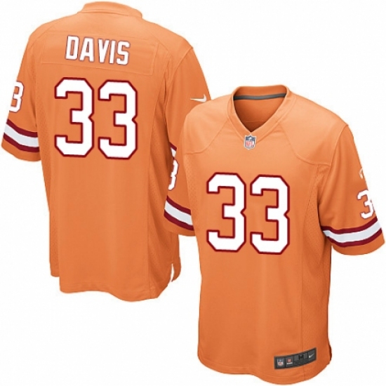 Youth Nike Tampa Bay Buccaneers #33 Carlton Davis Elite Orange Glaze Alternate NFL Jersey - Ujersey