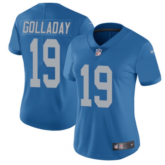 Women's Nike Detroit Lions #57 Josh Bynes Limited Blue Alternate Vapor Untouchable NFL Jersey - Ujersey