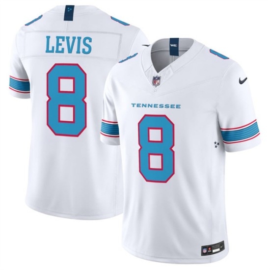 Men's Tennessee Titans #8 Will Levis White 2026 F.U.S.E. Vapor Limited Stitched Football Jersey - Ujersey